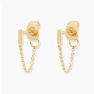 Gorjana Tatum Chain Huggies Earrings